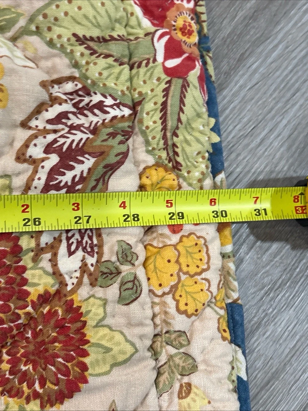 POTTERY BARN Quilted Pillow Shams Cotton Reversible Set Of 2 Standard Sz Floral